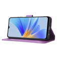 Θήκη με πτερύγιο για Oppo A17, Wallet Smart Magnet, μωβ