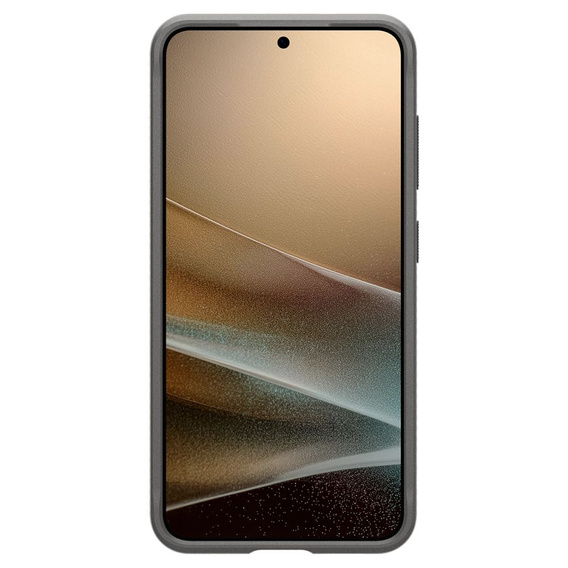 θήκη Spigen για Samsung Galaxy S25, Rugged Armor MagSafe, γκρι + μετριασμένο γυαλί 9H