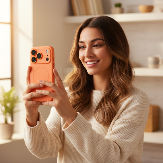 Μαγνητική θήκη με ενσωματωμένο γυαλί κάμερας για iPhone 17 Pro Max