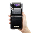 θήκη CASEME για Samsung Galaxy Z Flip 3, Waxy Textured, μαύρη