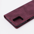 Θήκη για Motorola Moto G73, ERBORD Vintage, πορτοφόλι με πτερύγιο, κόκκινη