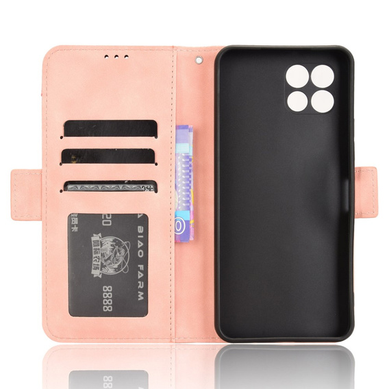 Θήκη με πτερύγιο για T Phone 2 5G, Card Slot, ροζ