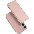Θήκη Dux Ducis για iPhone 17, Skin Pro, με πτερύγιο, με υποδοχή για κάρτες, ροζ