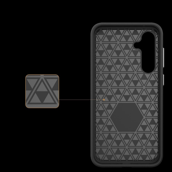 Θωρακισμένη θήκη για Samsung Galaxy A55 5G, Dual Armored, μαύρη