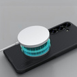 θήκη NILLKIN για Samsung Galaxy S25, Frosted Shield, για MagSafe, μαύρη