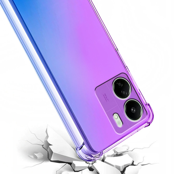 θήκη για το Xiaomi Redmi 13C / Poco C65, Gradient Dropproof, Μωβ / μπλε