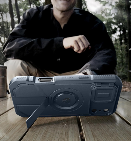 Θωρακισμένη θήκη Dexnor με βάση στήριξης και κλείστρο κάμερας, για MagSafe για iPhone 17 Pro