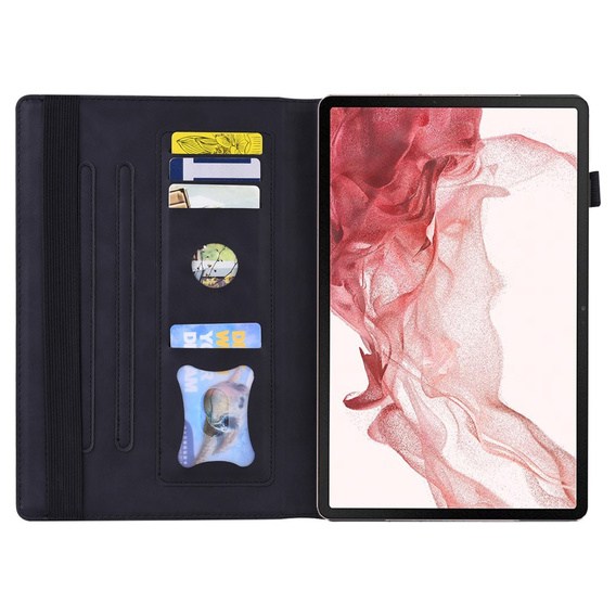 θήκη για Samsung Galaxy Tab S10 FE+ Plus, Classic, με υποδοχή γραφίδας, μαύρη