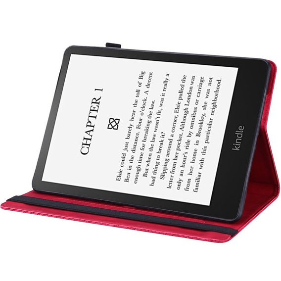 θήκη με πτερύγιο για Amazon Kindle Paperwhite 5 (2021), flower, μπλε
