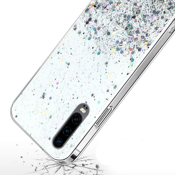 Θήκη για Huawei P30, Glittery, διαφανής