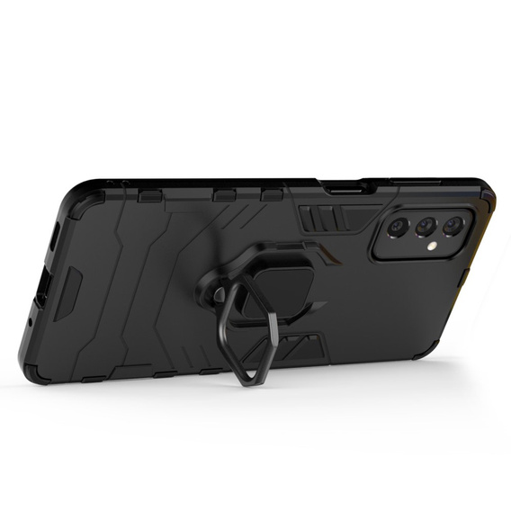 Θήκη για Samsung Galaxy M52 5G, Kickstand Ring, μαύρη