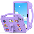 Παιδική θήκη για Lenovo Tab M10 X505F X605F / Tab P10-X705F/L / Huawei T5 10.1, Cute Patterns, με βάση, μωβ