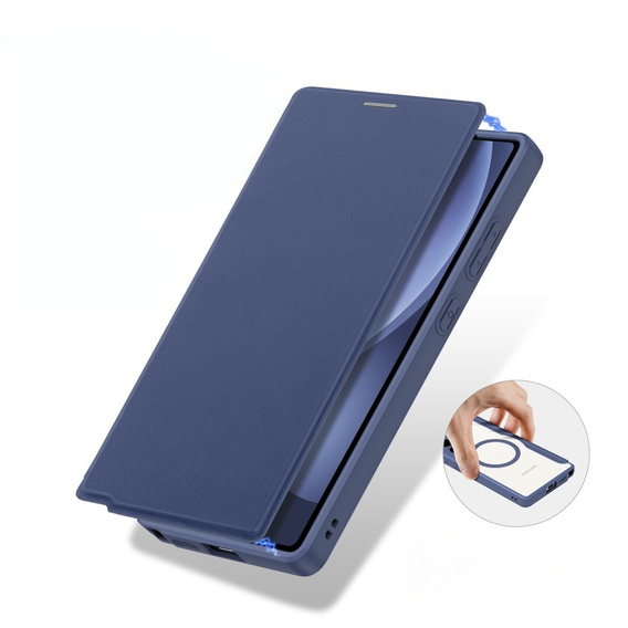 Dux Ducis Θήκη για Samsung Galaxy S25 Ultra, Skin X Pro, MagSafe, σκούρο μπλε