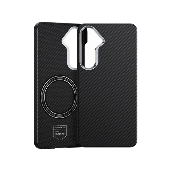 θήκη BENKS Kevlar για Samsung Galaxy S25, για MagSafe, Carbon Fiber, μαύρη