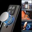 Θήκη για Motorola Edge 50 Ultra, για MagSafe, ERBORD Μatt Case, μαύρη