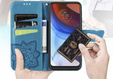 Θήκη με πτερύγιο για Motorola Moto G85, Butterfly, μπλε