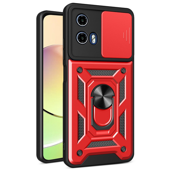 Θήκη για Motorola Moto G24 / G24 Power / G04, CamShield Slide, κόκκινη