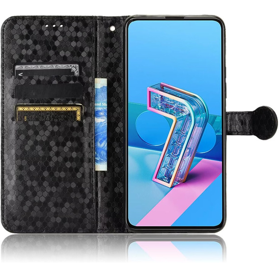 θήκη πτερύγιο για Xiaomi Redmi A5, Wallet Rhombus, μαύρη
