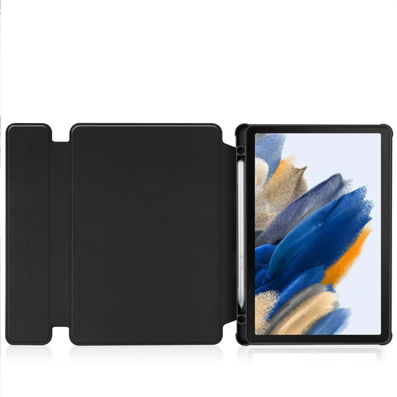 Θήκη πληκτρολογίου για Samsung Galaxy Tab A9+, Rotary 360° Leather, μαύρη