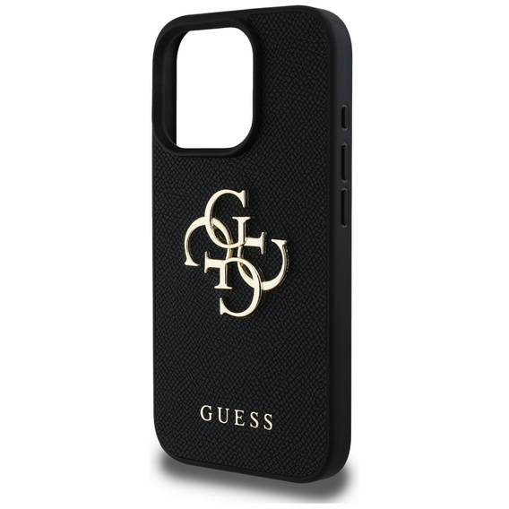 Θήκη GUESS Grained Big 4G και Classic Logo για iPhone 16 Pro