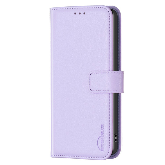 Θήκη με πτερύγιο για Samsung Galaxy A25 5G, BINFEN Wallet, μωβ + γυαλί 9H 