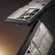 Ανθεκτική θήκη για Samsung Galaxy S25 Ultra – Tongate MECH Series Clip, Μαύρο