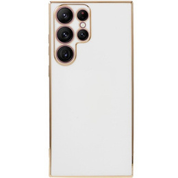 Θήκη για Samsung Galaxy S24 Ultra, Glamour CamShield, λευκή