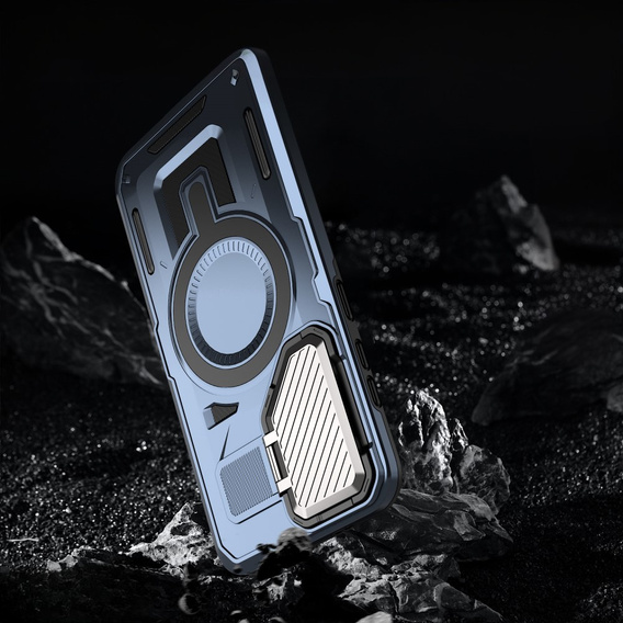 Θήκη για Samsung Galaxy S24 FE, Military MagSafe with camera protection, μπλε