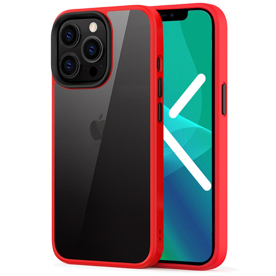 Θήκη για iPhone 13 Pro, ERBORD Hybrid Case, κόκκινη