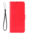 Θήκη με πτερύγιο για Motorola Edge 50 Neo / Motorola ThinkPhone 25, Crazy Horse Wallet, κόκκινη