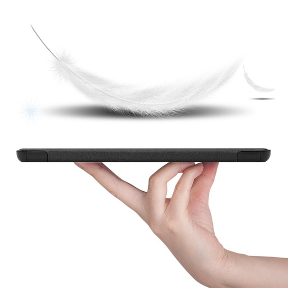 Θήκη για Samsung Galaxy Tab S9 FE, τρίπτυχη, μαύρη