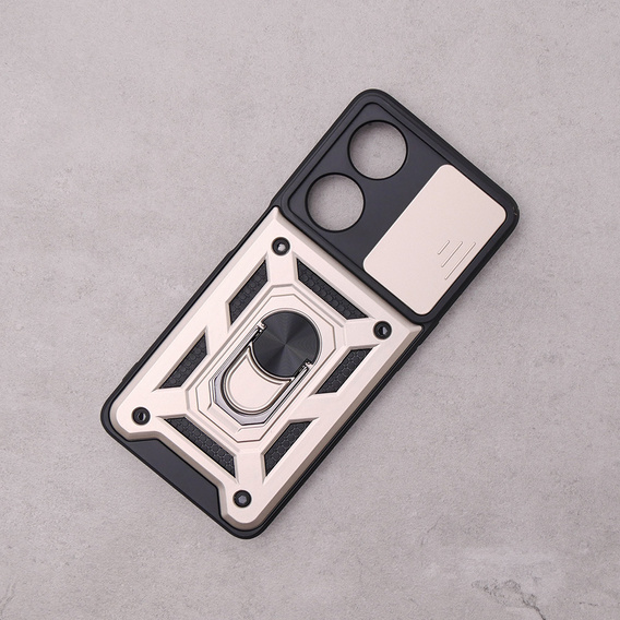 Θήκη για Oppo A98 5G, CamShield Slide, χρυσός