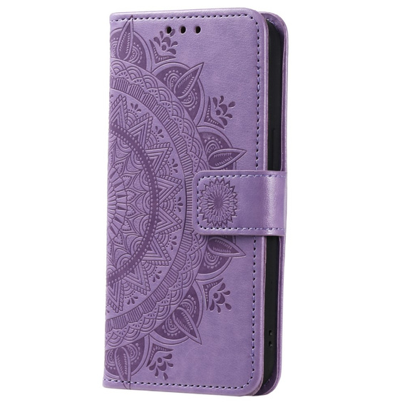 Θήκη με πτερύγιο για Samsung Galaxy A34 5G, Mandala, μωβ
