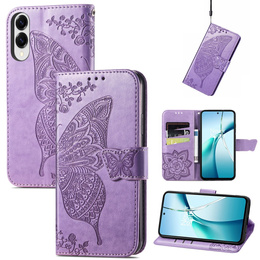 Θήκη με πτερύγιο για Samsung Galaxy S25 Edge, Butterfly, μωβ