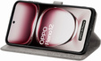 Θήκη με πτερύγιο για Oppo Reno 12, Mandala, γκρι