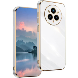Θήκη για Realme 14 Pro+ 5G, Glamour CamShield, λευκή