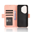 Θήκη με πτερύγιο για Honor 400 Pro 5G, Card Slot, ροζ