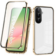 θήκη για το Samsung Galaxy A56, Magnetic Dual Glass, χρυσή