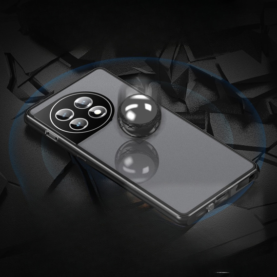 θήκη για το OnePlus 11 5G, Magnetic Dual Glass, μαύρη