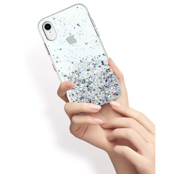 Θήκη για iPhone XR, Glittery, διαφανής
