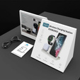 Ασύρματο φορτιστή 3 σε 1 QI γρήγορο για Samsung S25 S24 S23 Galaxy Watch Buds Σταθμός λευκό