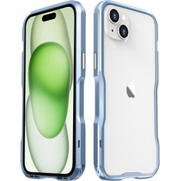 Θήκη LUPHIE για iPhone 15 Plus, Armor Bumper, μπλε