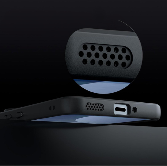 Θήκη για Nothing Phone 3A Pro, για MagSafe, ERBORD Μatt Case, μαύρη