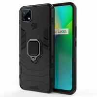 Θήκη για Realme 7i, Kickstand Ring, μαύρη