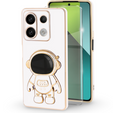 θήκη για το Xiaomi Redmi Note 13 Pro 5G, Astronaut, λευκή + μετριασμένο γυαλί 9H