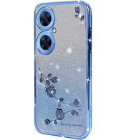 Θήκη για OnePlus Nord CE 3 Lite 5G, Glitter Flower, μπλε