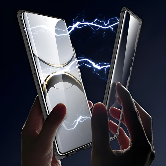 θήκη για το Oppo Find X8 Pro, Magnetic Dual Glass, μαύρη
