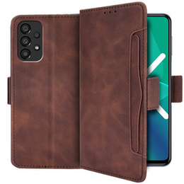 Θήκη με πτερύγιο για Samsung Galaxy A13 4G, Card Slot, καφέ