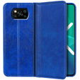 Θήκη για Xiaomi Poco X3 NFC / Poco X3 PRO, Wallet Litchi Leather, μπλε