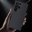 Θήκη για Samsung Galaxy S23 Ultra, Aramid Fiber Cover, μαύρη